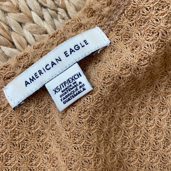 SOLD 💎 American Eagle Waffle Knit Button Up Top XS SMALL - Picture 13 of 13
